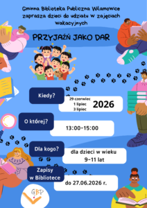 Zapraszamy do udziału w zajęciach!